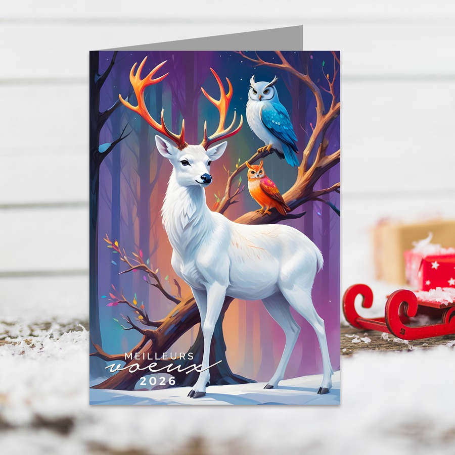 Lot de 5 cartes de Voeux personnalisées - Enveloppes offertes – Image 2