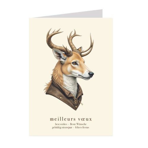 Lot de 5 cartes de Voeux personnalisées - Enveloppes offertes