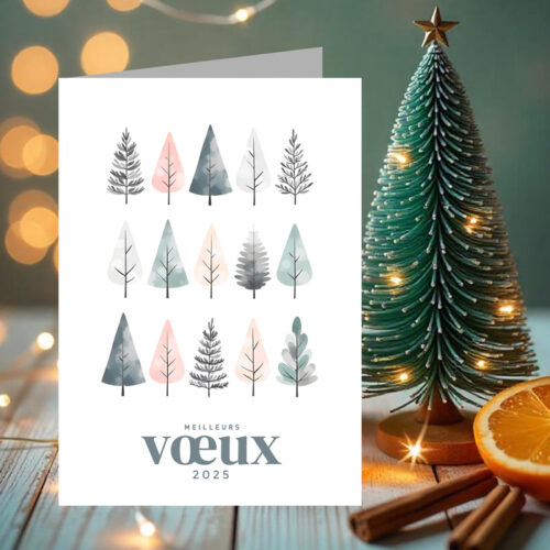 Lot de 5 cartes de Voeux personnalisées - Enveloppes offertes – Image 2