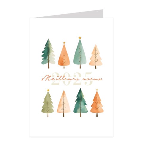 Lot de 5 cartes de Voeux personnalisées - Enveloppes offertes
