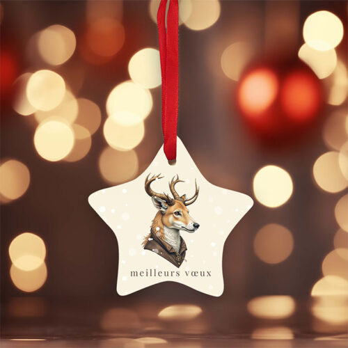 Ornement de Noël Étoile - Animaux baroques – Image 2
