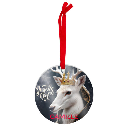 Ornement de Noël Rond - Animaux baroques