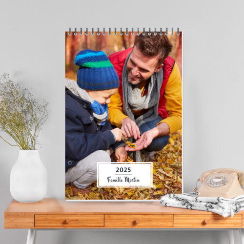 Le Calendrier mural format A4 - Calendrier Famille 13 pages avec reliure – Image 2