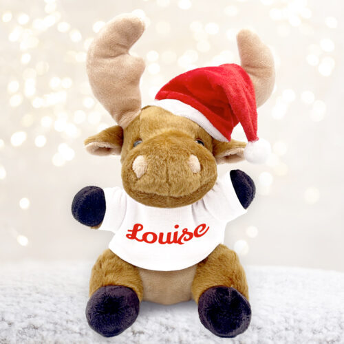 Peluche Renne de Noël  - Prénom <br> <strong>  20 cm </strong> – Image 2