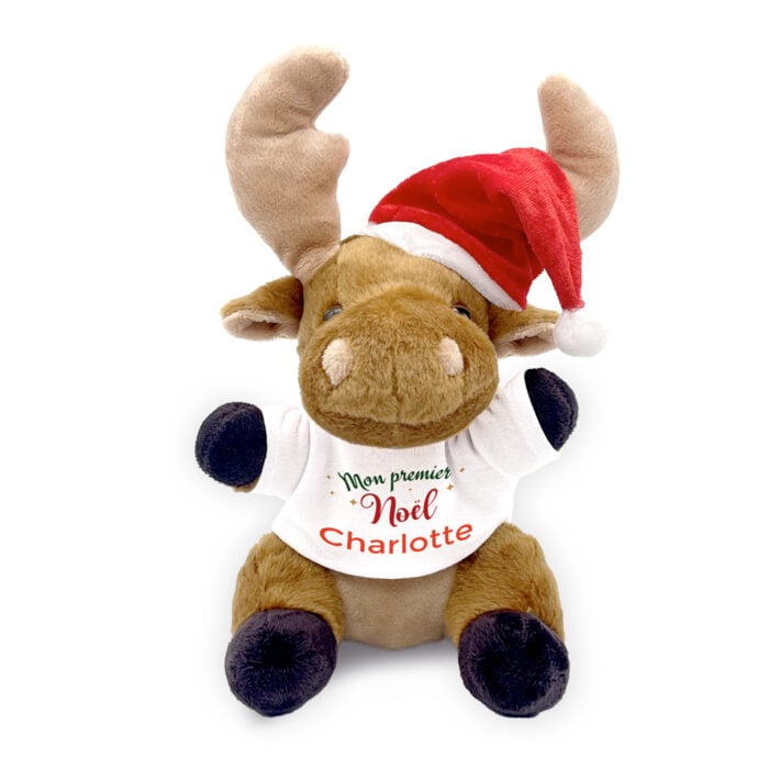 Peluche Renne de Noël  - Mon premier Noël <br> <strong>  20 cm </strong>