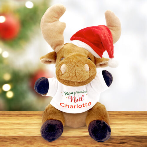 Peluche Renne de Noël  - Mon premier Noël <br> <strong>  20 cm </strong> – Image 2