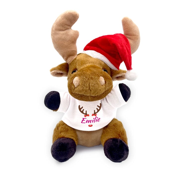 Peluche Renne de Noël - Renne avec prénom <br> <strong> 20 cm </strong>