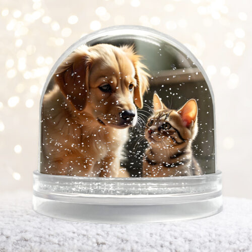 Boule à neige personnalisable - Photo de mon animal – Image 2
