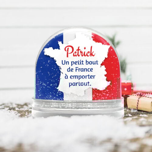 Boule à neige personnalisable - La France ! – Image 2