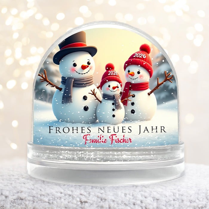 Alternative view of Boule à neige personnalisable - Bonne année