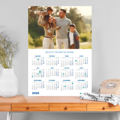 Calendrier format A3 personnalisé - Photos de famille – Image 2