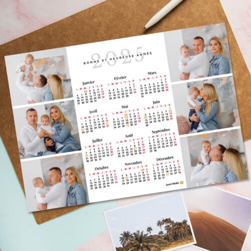 Calendrier format A3 paysage personnalisé - Familiale – Image 2