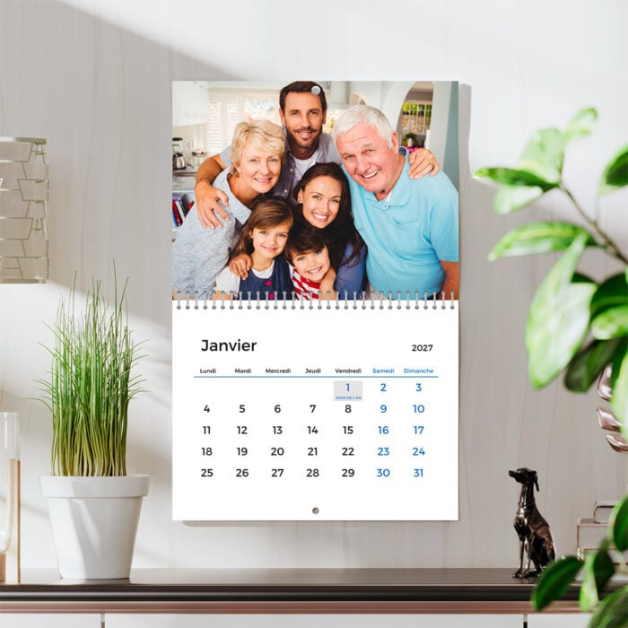 Alternative view of Calendrier mural A4 Paysage  - Calendrier photo 13 pages recto verso avec reliure