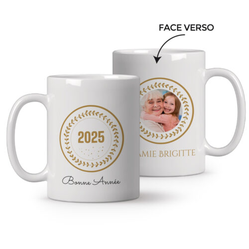 Mug personnalisé - Bonne année 2025