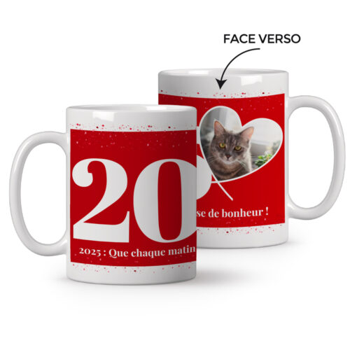 Mug personnalisé - 2024 avec photo