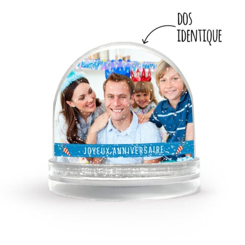 Boule anniversaire personnalisable - Photo anniversaire