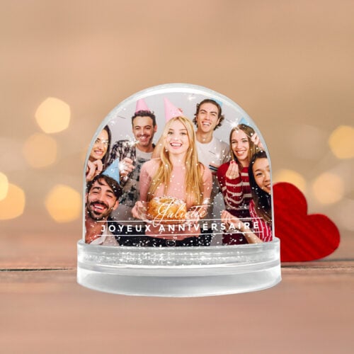 Boule anniversaire personnalisable 2 faces - Souvenir d'anniversaire – Image 2