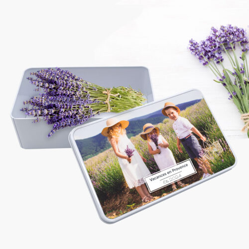 Boîte métal rectangulaire - Souvenirs de vacances – Image 3