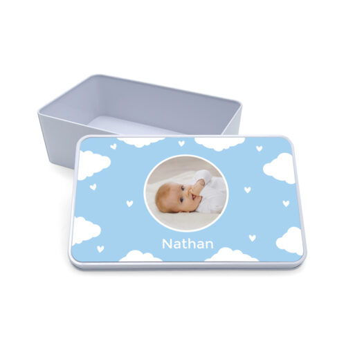Boîte métal rectangulaire - Les trésors de bébé