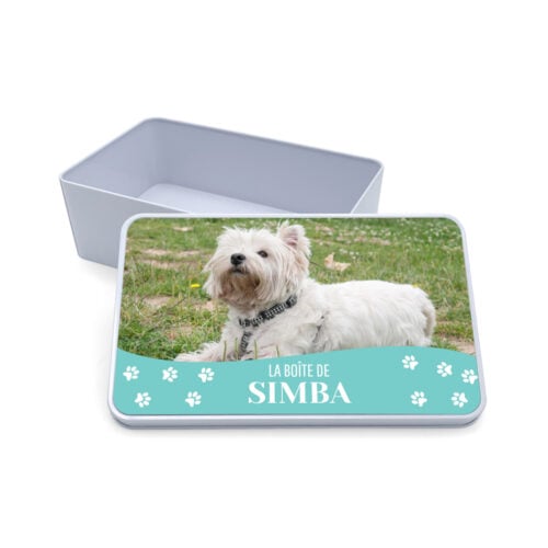 Boîte métal rectangulaire - La boîte de votre animal