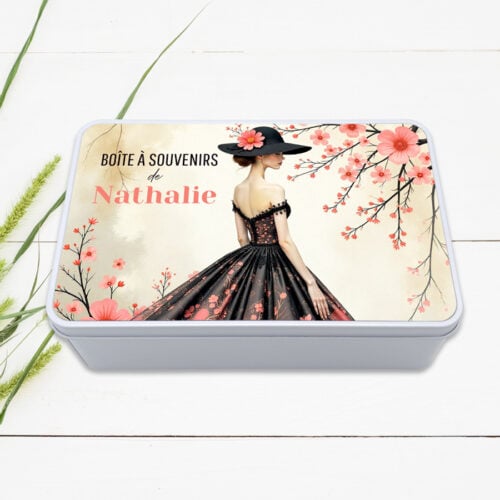 Boîte métal rectangulaire - Boîte à souvenirs – Image 2