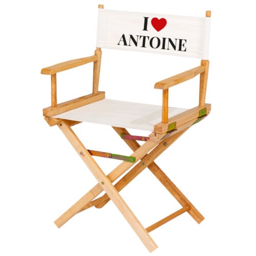 Chaise de réalisateur - I Love avec prénom