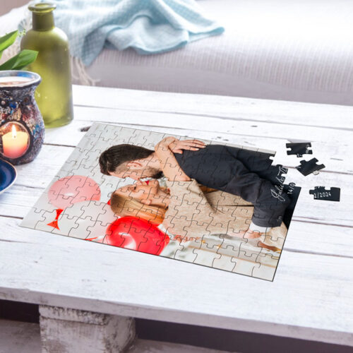 Puzzle personnalisé - Saint Valentin photo verticale<br> <strong>120 pièces</strong> – Image 2