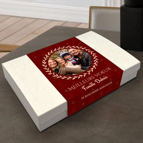 Boîte d'assortiment de 15 rochers personnalisable - Meilleurs Voeux avec photo – Image 2