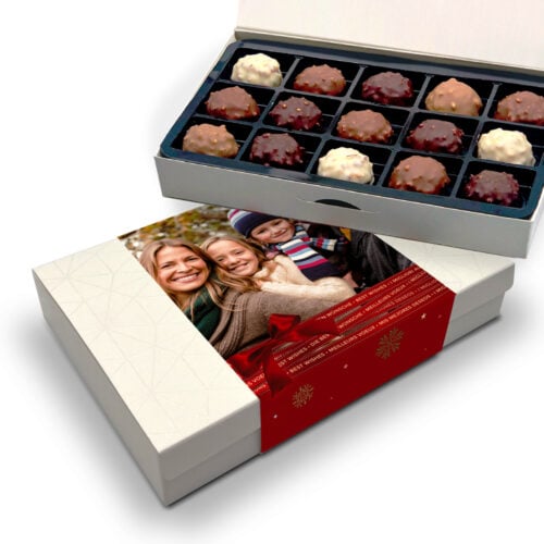 Boîte d'assortiment de 15 rochers personnalisable - Meilleurs Voeux en plusieurs langues