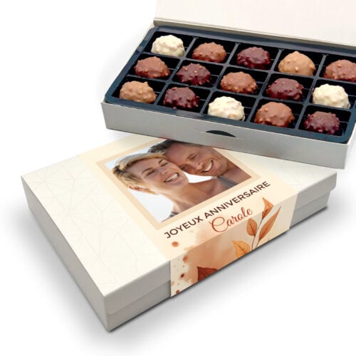 Boîte d'assortiment de 15 rochers personnalisable - Joyeux anniversaire photo
