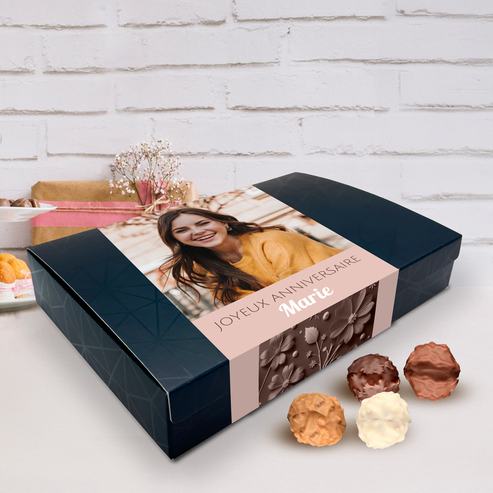 Boîte d'assortiment de 15 rochers personnalisable - Joyeux anniversaire avec photo – Image 2