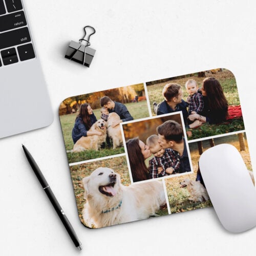Tapis de souris rectangulaire - Multiphotos  <br> <strong>  23,4 x 19,1 cm </strong> – Image 2