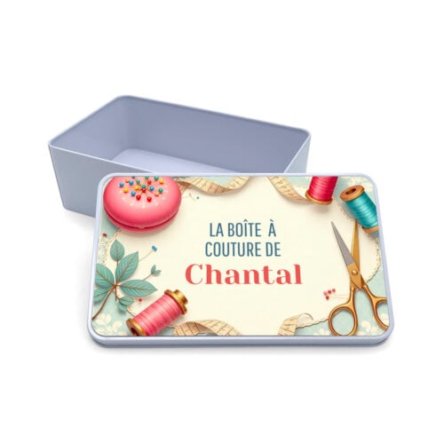 Boîte métal rectangulaire - Boîte à couture