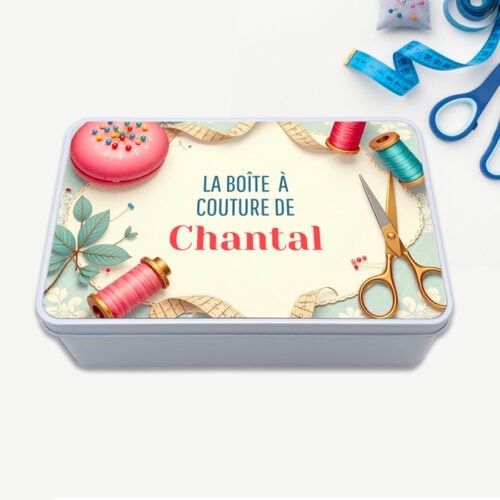 Boîte métal rectangulaire - Boîte à couture – Image 2
