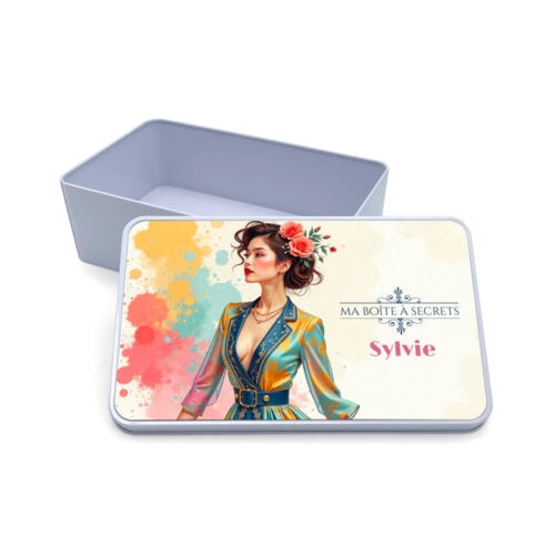 Boîte métal rectangulaire - Ma boîte à secrets