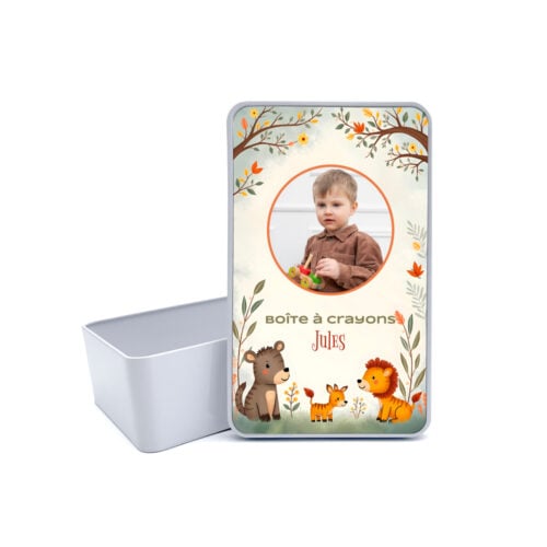 Boîte métal rectangulaire - Boîte à crayons