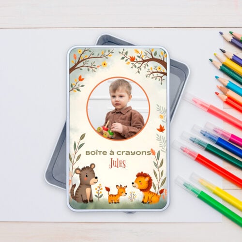 Boîte métal rectangulaire - Boîte à crayons – Image 2