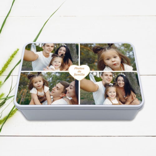 Boîte métal rectangulaire - Photos de famille – Image 2