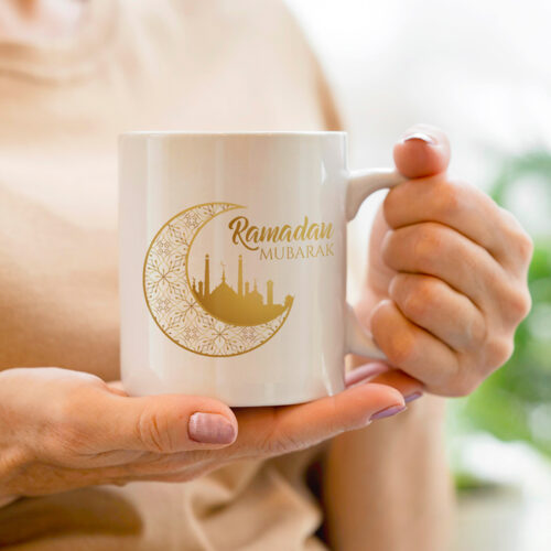Mug blanc personnalisé - Ramadan Mubarak – Image 2