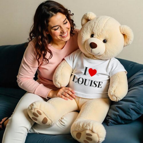 Sammy le grand ours en peluche - I Love <br> <strong>100 cm </strong> – Image 2