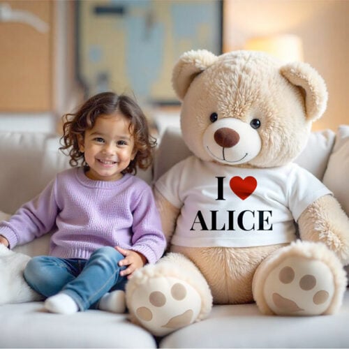 Sammy le grand ours en peluche - I Love <br> <strong>100 cm </strong> – Image 3