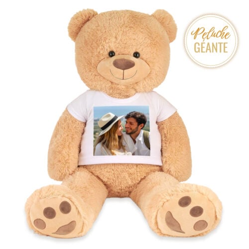 Sammy le grand ours en peluche - Avec photo <br> <strong>100 cm </strong>