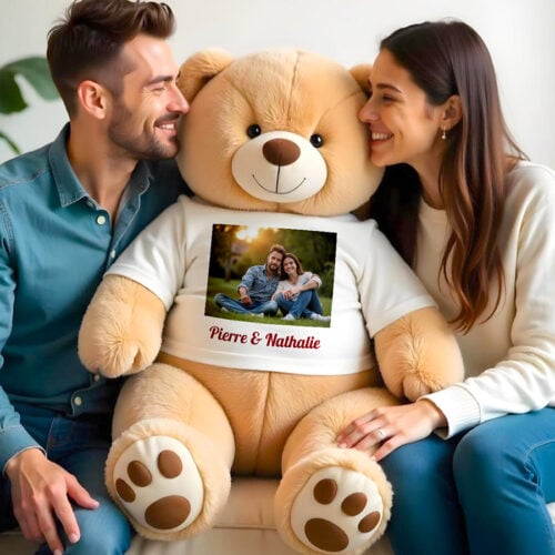 Sammy le grand ours en peluche - Avec photo <br> <strong>100 cm </strong> – Image 2