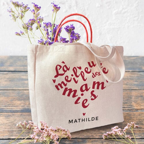 Sac cabas personnalisé - La meilleure des Mamies – Image 2
