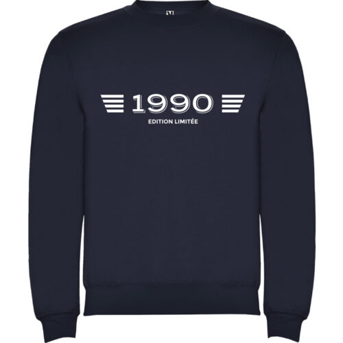 Sweat bleu - Edition spéciale année de naissance