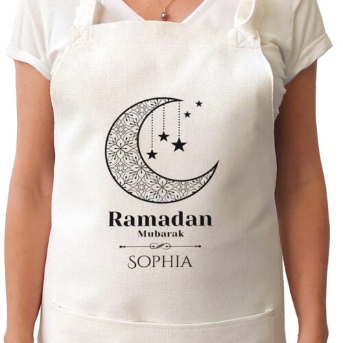 Tablier - Ramadan Mubarak avec prénom