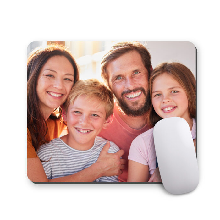Tapis de souris rectangulaire - Avec photo <br> <strong> 23,4 x 19,1 cm </strong>