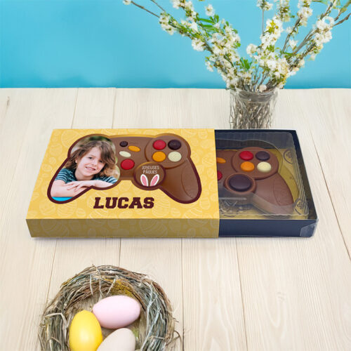Manette de jeu en chocolat au lait - Oeufs de Pâques avec photo – Image 2