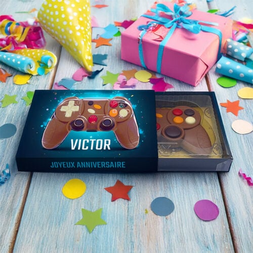 Manette de jeu en chocolat au lait - Joyeux anniversaire – Image 2