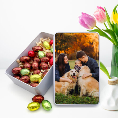 Boîte de Pâques rectangulaire - oeufs de chocolat - Avec photo – Image 2